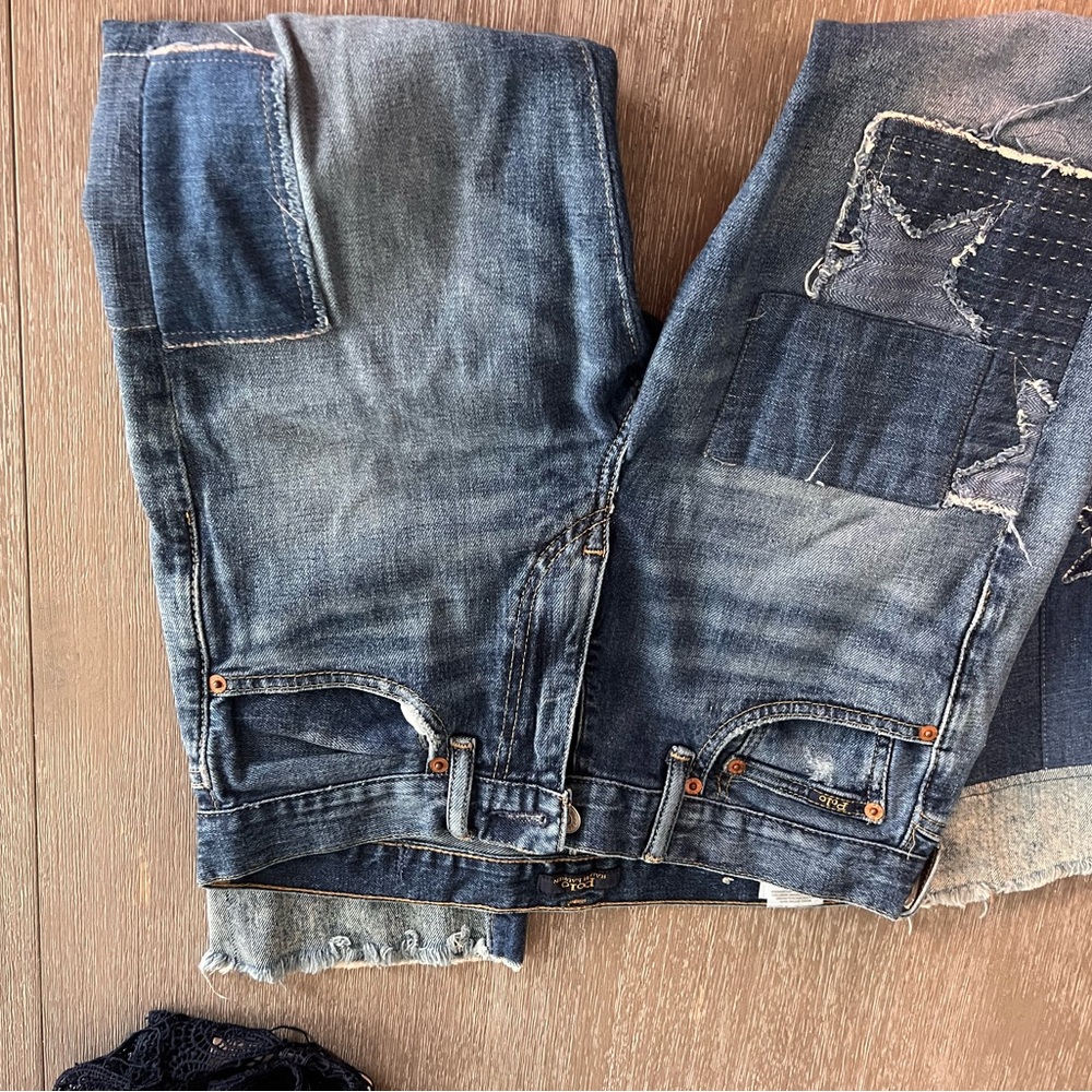 Ralph Lauren Women's Patchwork Blue Jeans